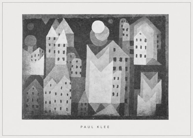 Paul Klee City of Churches No5 - Poster