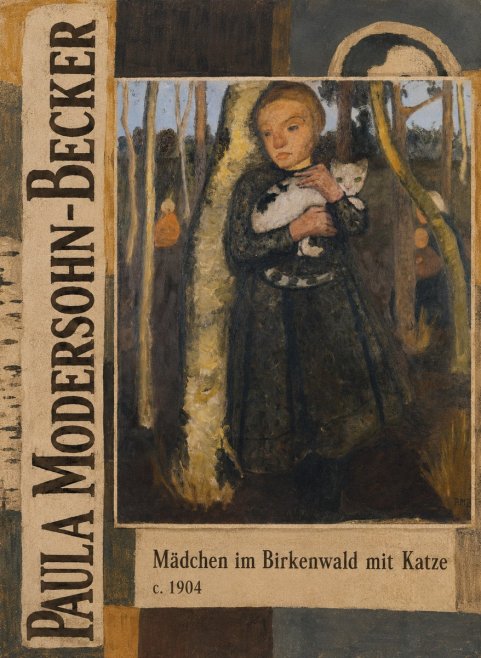 Paula Modersohn-Becker Mädchen Im Birkenwald Mit Katze No3 - Poster