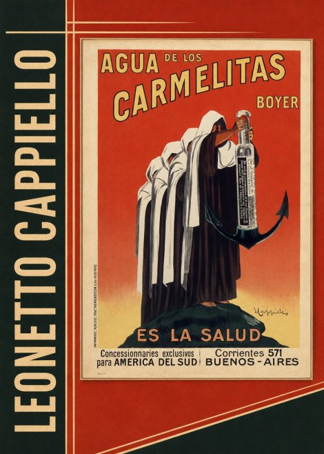 Leonetto Cappiello Agua De Los Carmelitas Boyer No2 - Poster