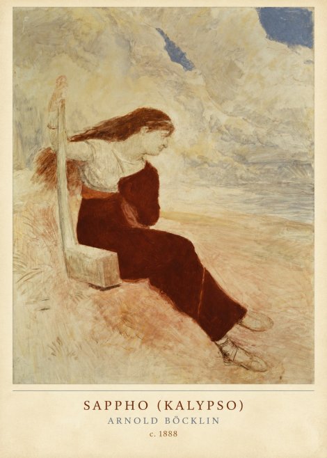 Arnold Böcklin Sappho (Kalypso) No2 - Poster