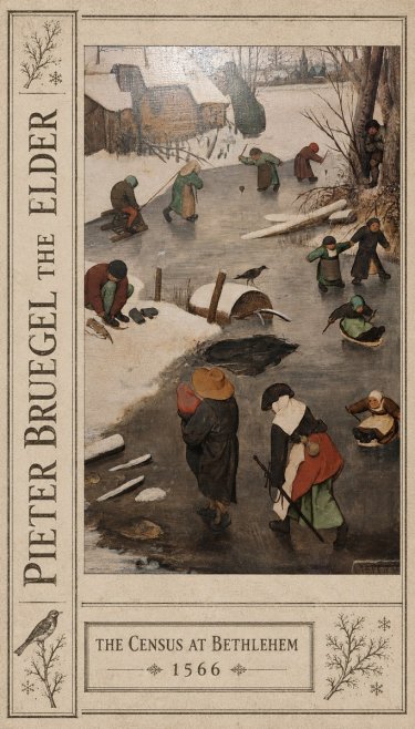 Pieter Bruegel The Census at Bethlehem II No2 - Poster