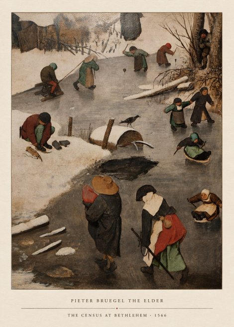 Pieter Bruegel The Census at Bethlehem II No4 - Poster
