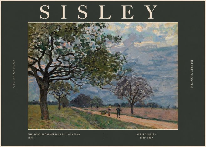 Sisley The Road from Versailles, Loantaka No2 - Poster