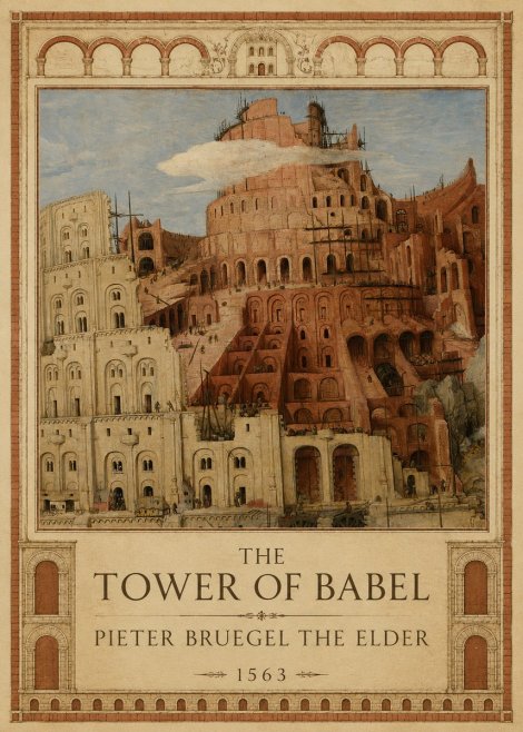 Pieter Bruegel The Tower of Babel XIII No1 - Poster