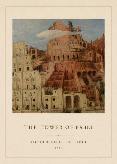 Pieter Bruegel The Tower of Babel XIII No4 - Poster