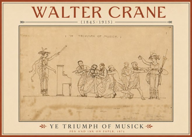 Walter Crane Ye Triumph of Musick No4 - Poster