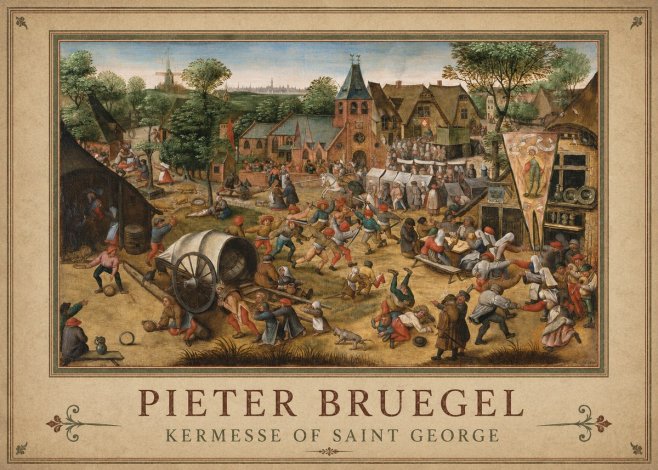 Pieter Bruegel Kermesse of Saint George No1 - Poster