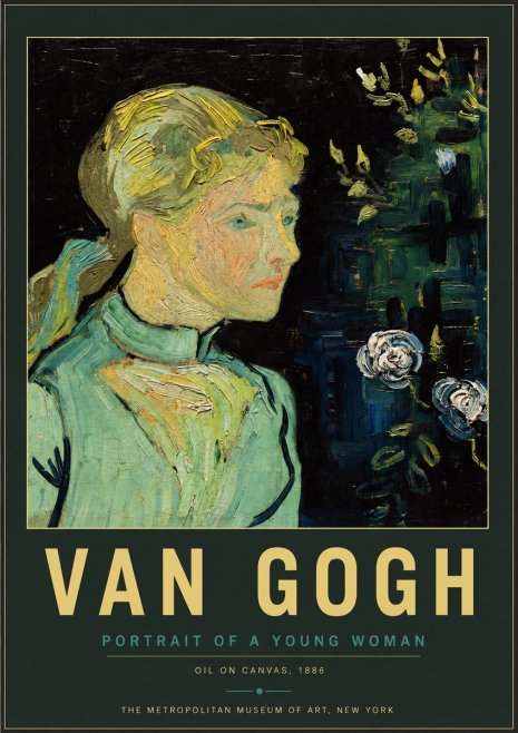 Van Gogh Portrait of a Young Woman No4 - Poster