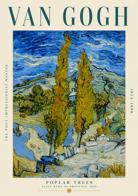 Van Gogh Poplar Trees No2 - Poster