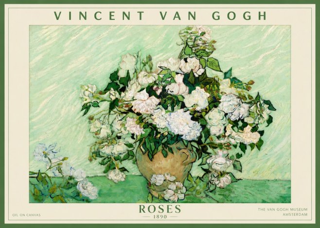 Van Gogh Roses II No5 - Poster