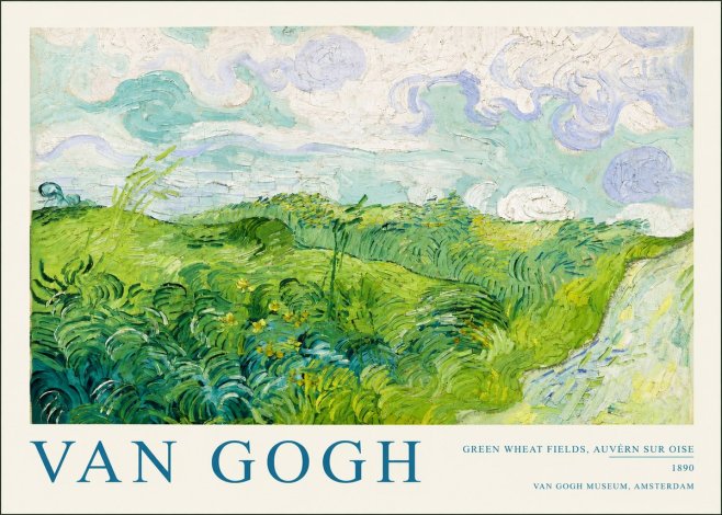 Van Gogh Green Wheat Fields, Auvern Sur Oise No2 - Poster