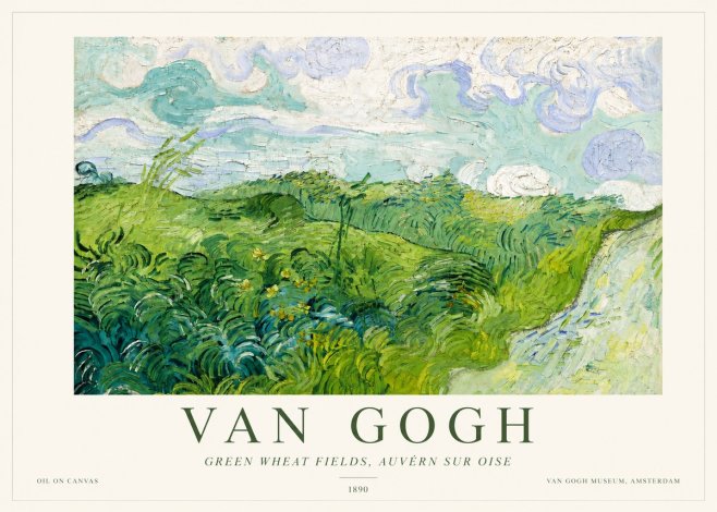 Van Gogh Green Wheat Fields, Auvern Sur Oise No3 - Poster
