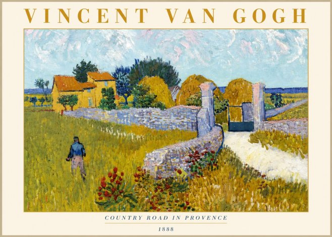 Van Gogh Country Road in Provence I No3 - Poster
