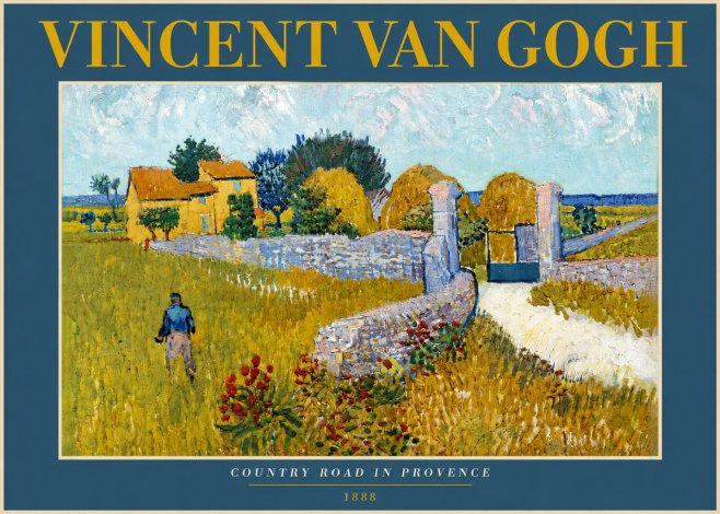 Van Gogh Country Road in Provence I No5 - Poster
