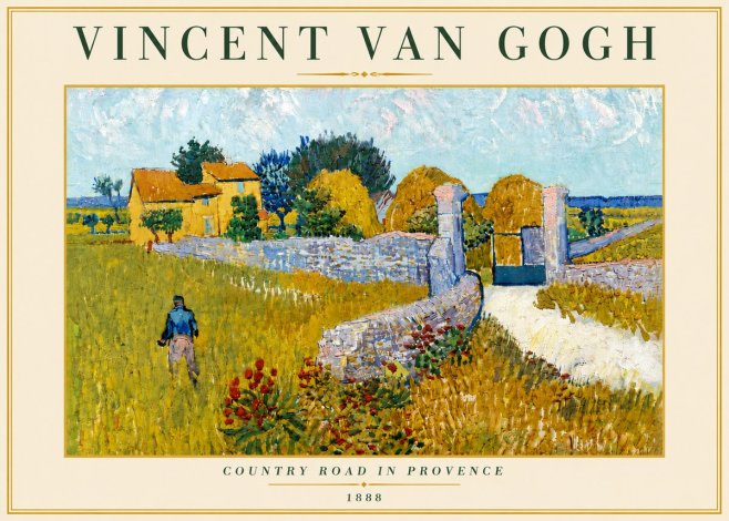 Van Gogh Country Road in Provence I No6 - Poster