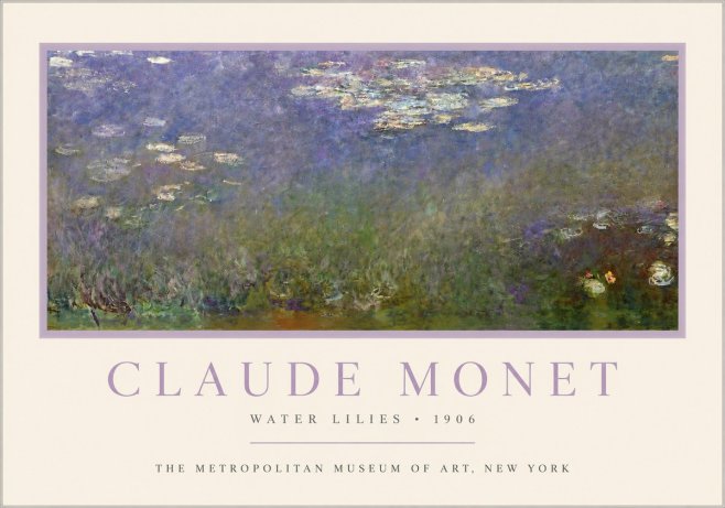 Monet Water Lilies - 1906 No3 - Poster