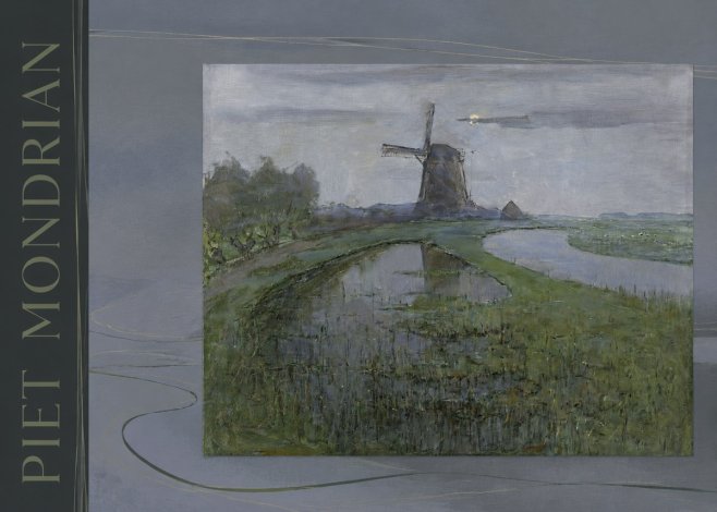 Piet Mondrian Windmill by the Water II No4 - Poster