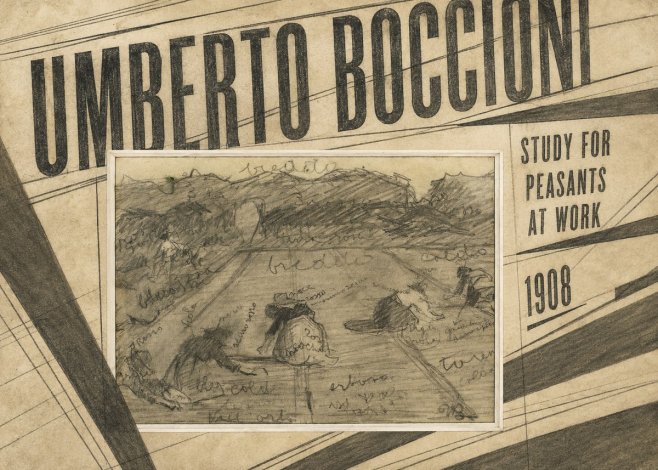 Umberto Boccioni Study for Peasants at Work No4 - Poster
