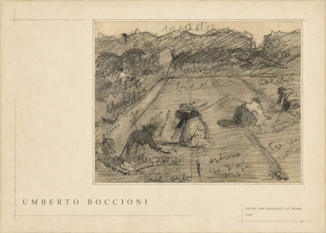 Umberto Boccioni Study for Peasants at Work No5 - Poster