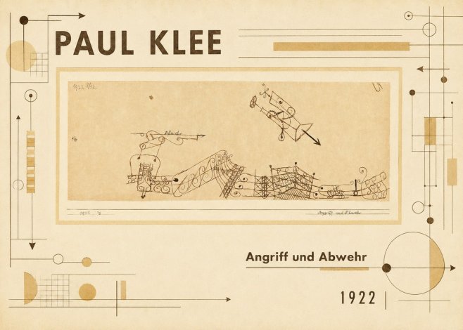 Paul Klee Angriff Und Abwehr No6 - Poster