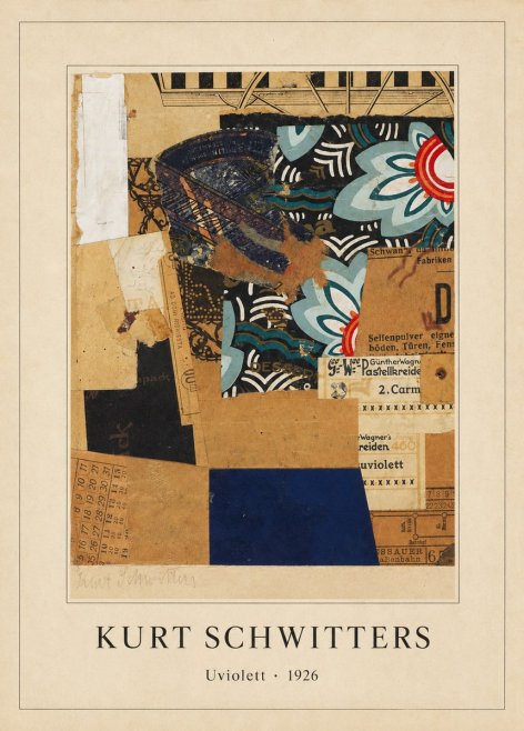 Kurt Schwitters Uviolett No4 - Poster