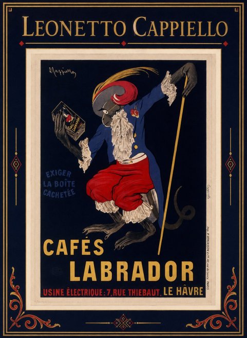 Leonetto Cappiello Cafés Labrador No1 - Poster