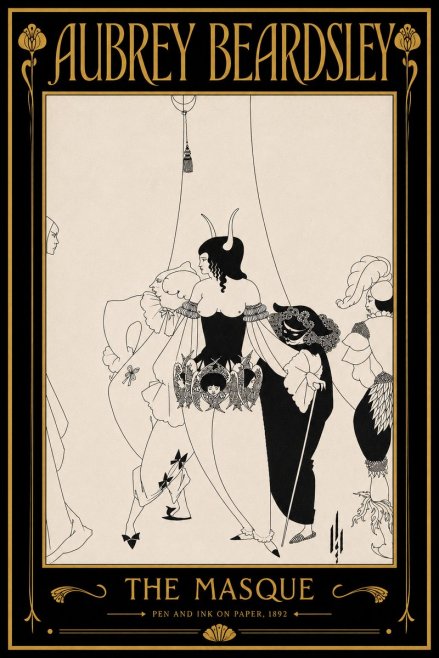 Aubrey Beardsley The Masque No6 - Poster