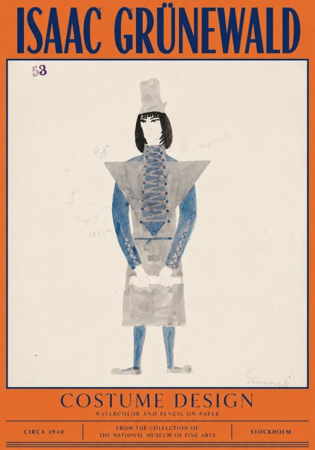 Isaac Grünewald Costume Design X No2 - Poster