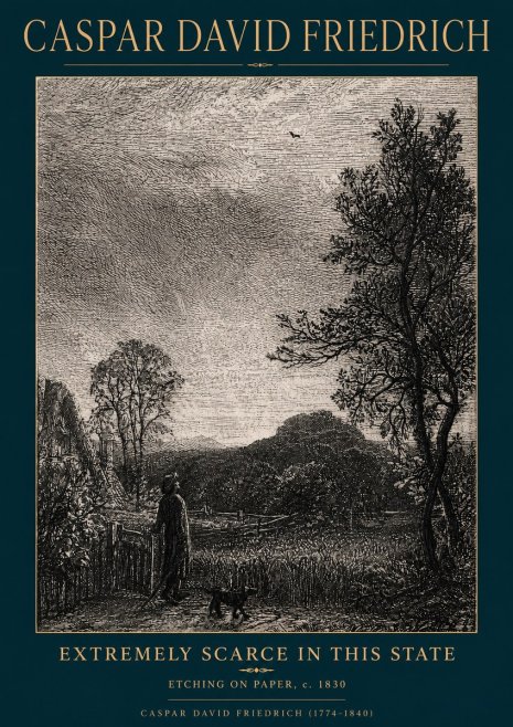 Caspar David Friedrich Extremely Scarce in This State No4 - Poster