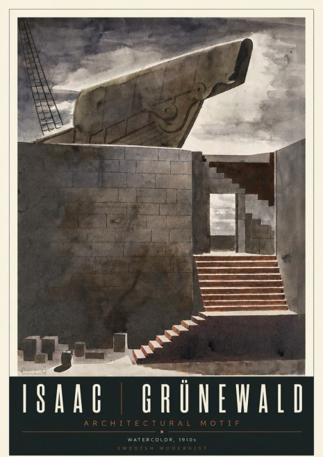 Isaac Grünewald Architectural Motif II No5 - Poster