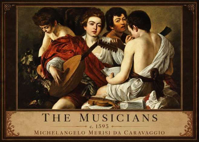 Michelangelo Merisi da Caravaggio The Musicians I No1 - Poster