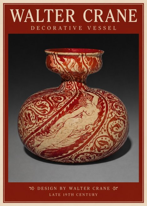 Walter Crane Decorative Vessel No2 - Poster
