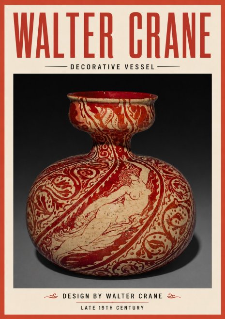 Walter Crane Decorative Vessel No4 - Poster
