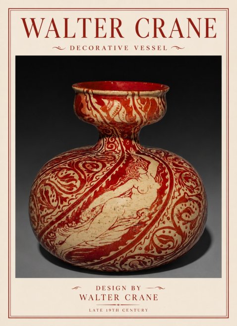 Walter Crane Decorative Vessel No6 - Poster
