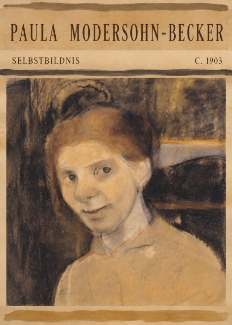 Paula Modersohn-Becker Selbstbildnis No5 - Poster
