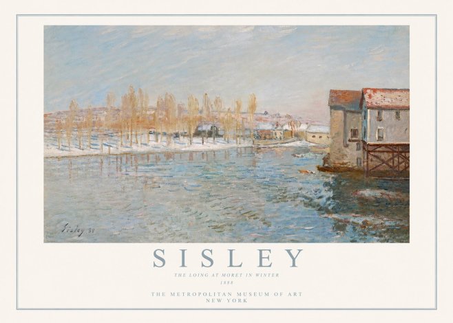 Sisley The Loing at Moret in Winter No3 - Poster