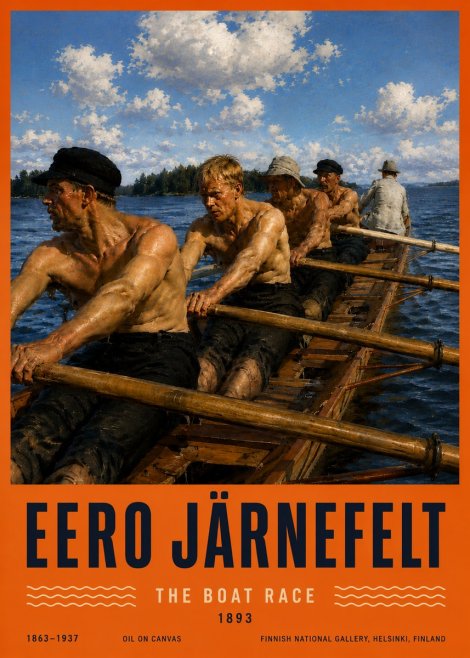 Eero Järnefelt The Boat Race No6 - Poster