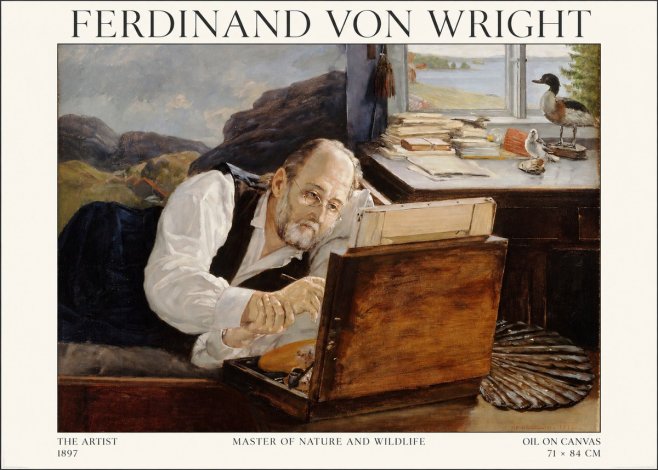 Ferdinand von Wright The Artist No1 - Poster