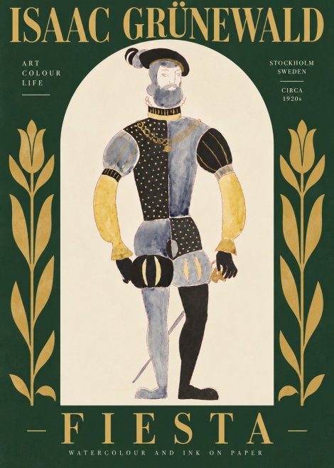 Isaac Grünewald Fiesta No5 - Poster