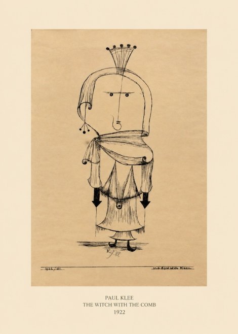 Paul Klee The Witch with the Comb No5 - Poster