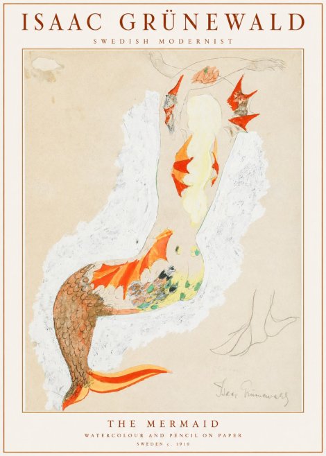 Isaac Grünewald The Mermaid No1 - Poster