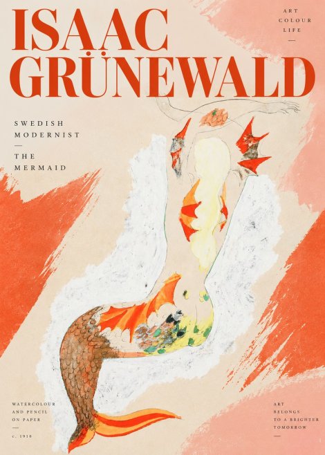 Isaac Grünewald The Mermaid No2 - Poster