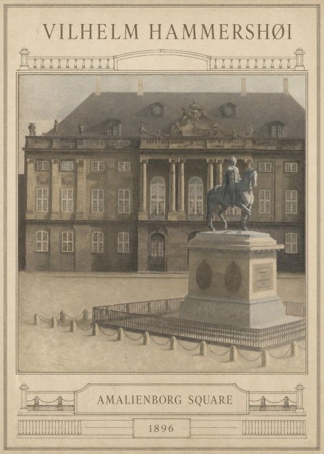 Vilhelm Hammershøi Amalienborg Square I No6 - Poster