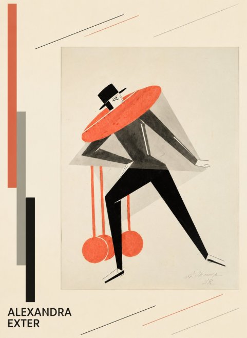 Alexandra Exter Constructivist Figure No4 - Poster