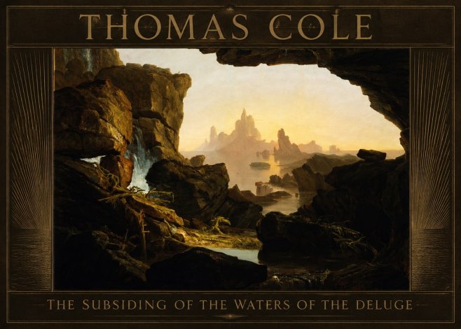 Thomas Cole The Subsiding of the Waters of the Deluge I No6 - Poster