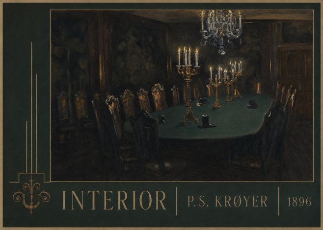 P.S. Krøyer Interior No3 - Poster