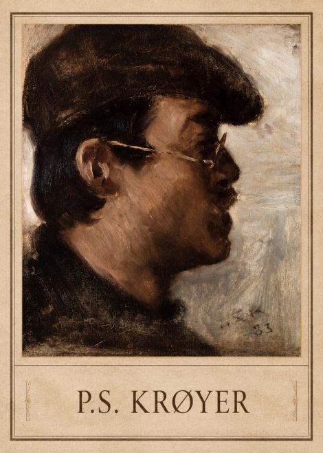 P.S. Krøyer Self-portrait with a Cap No2 - Poster
