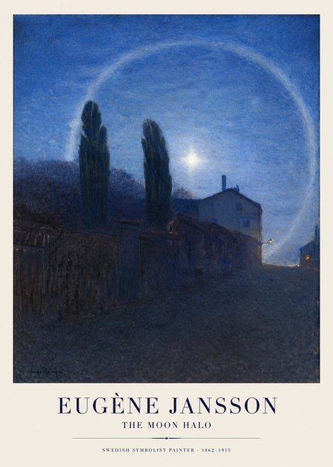 Eugène Jansson The Moon Halo No1 - Poster