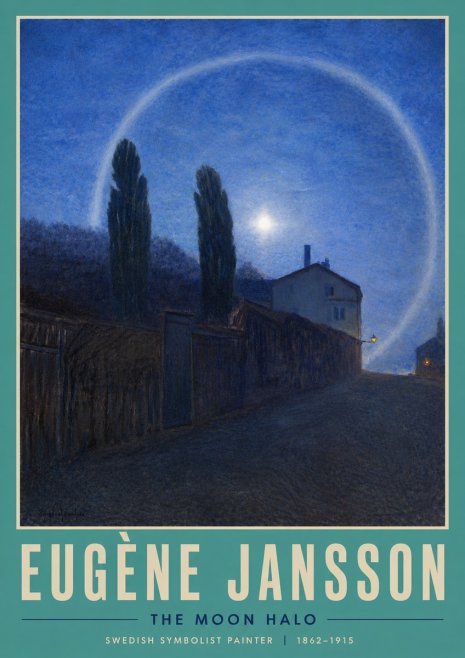 Eugène Jansson The Moon Halo No4 - Poster