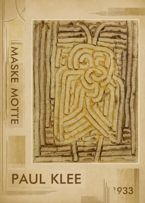 Paul Klee Maske Motte No2 - Poster